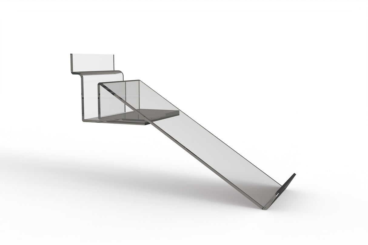 Roterande akryl skohylla