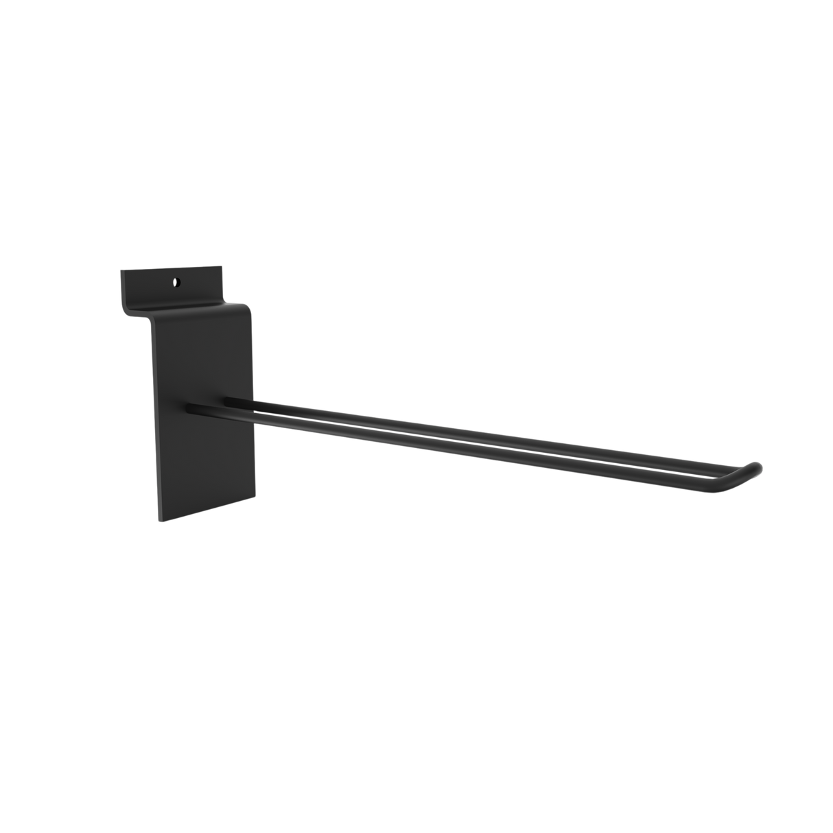 Euro dubbelkrok för Spårpanel-100mm-Svart