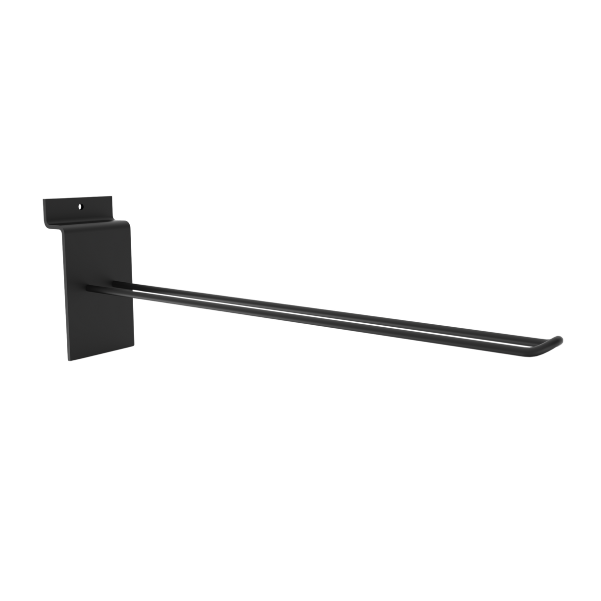 Euro dubbelkrok för Spårpanel-300mm-Svart