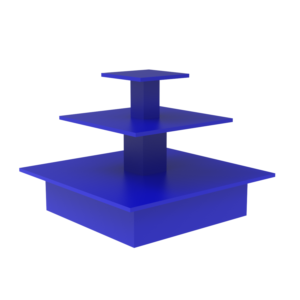 Piramīdas galds Zils