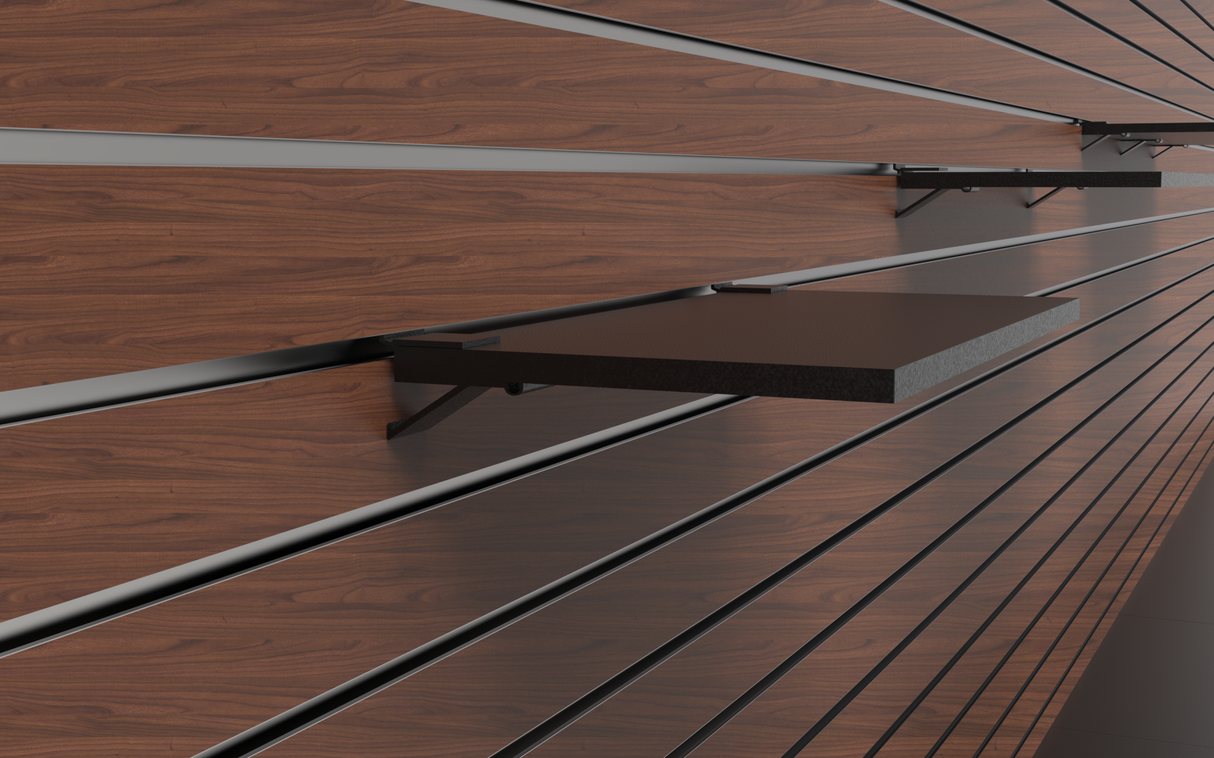 Plankdrager Aluminium Zwart