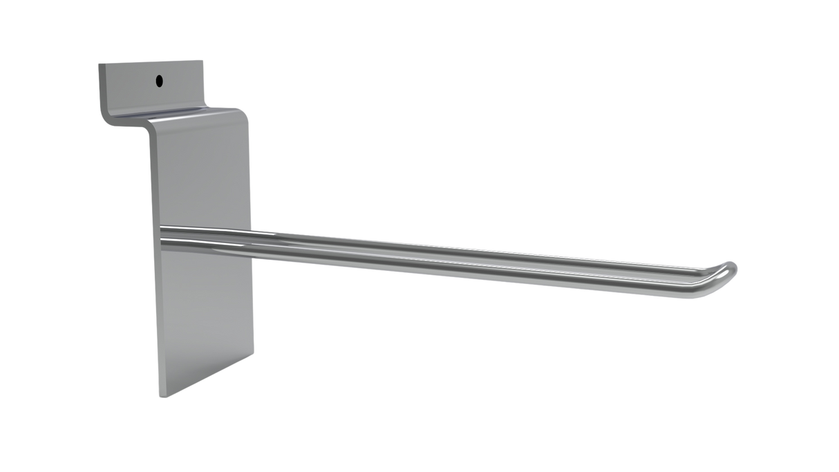 Euro dubbelkrok för Spårpanel-100mm-Krom