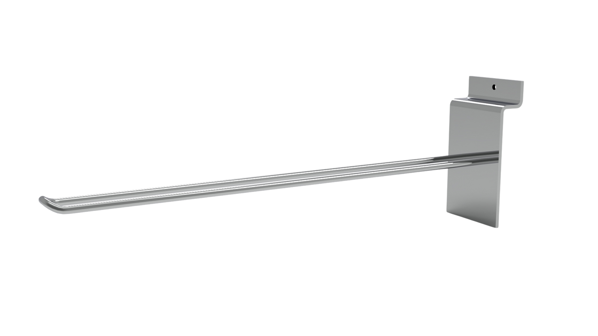 Euro dubbelkrok för Spårpanel-300mm-Krom