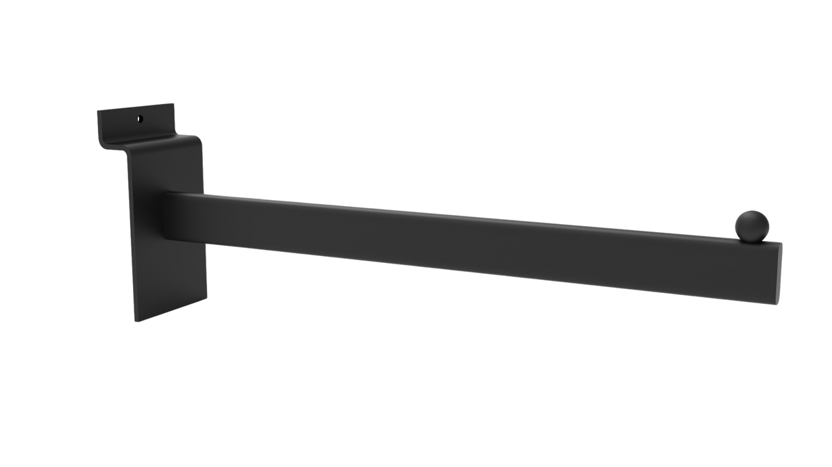 Främre arm för slatwall-panel-300mm-Svart