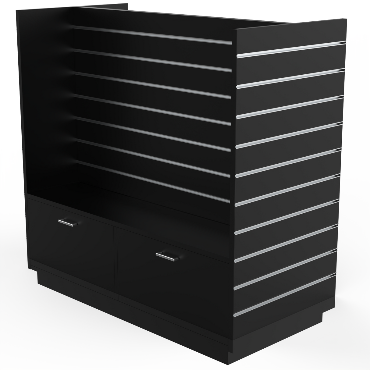 H Gondol Svart med lådor