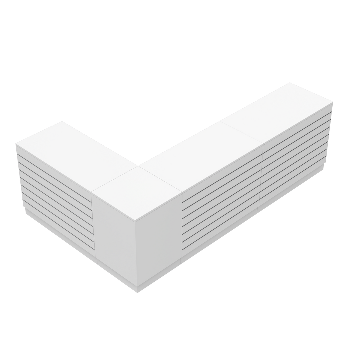 Butiksdisk L, Vit/Vit, (300x180)