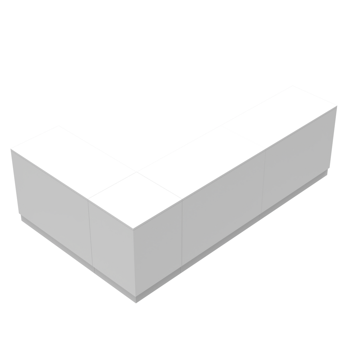 Butiksdisk L, Vit/Vit, (300x180)