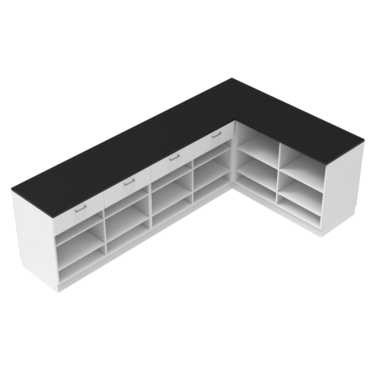 Butiksdisk L, Vit/Svart,  (300x180)