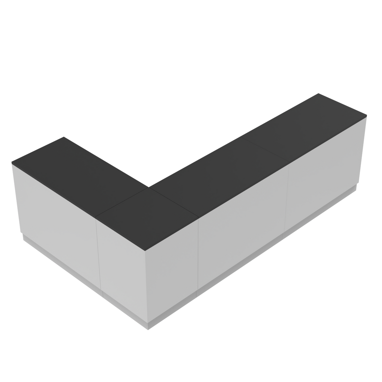 Butiksdisk L, Vit/Svart,  (300x180)