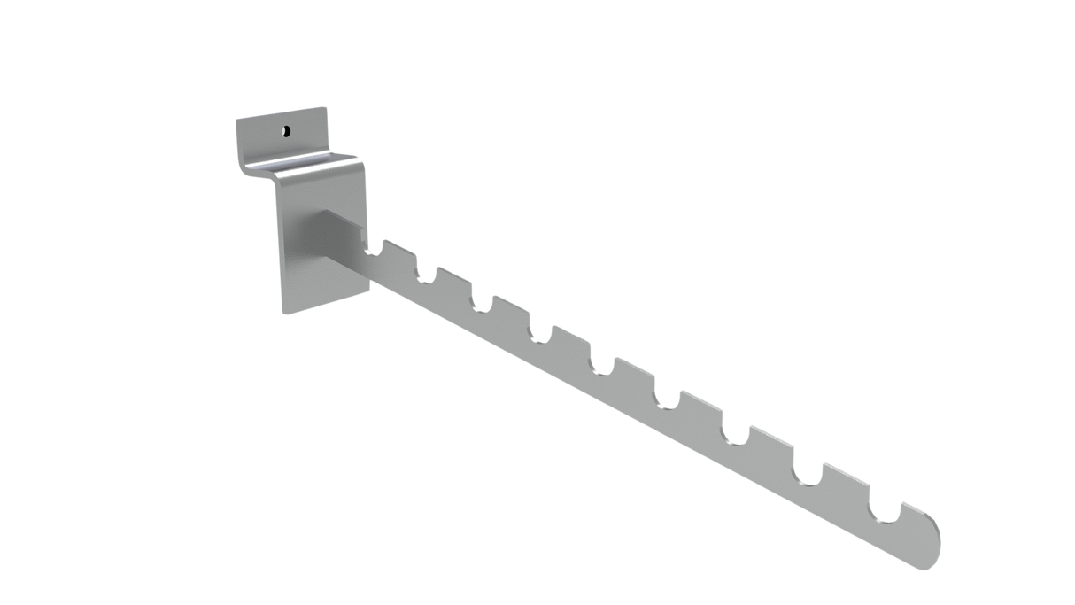 Notched arm för slatwalls-350mm-Krom