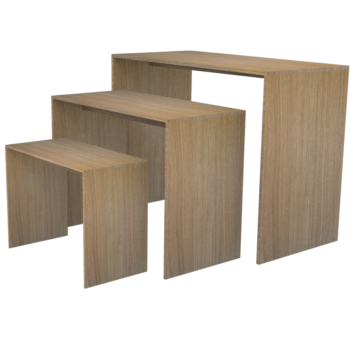 Table d'exposition chêne