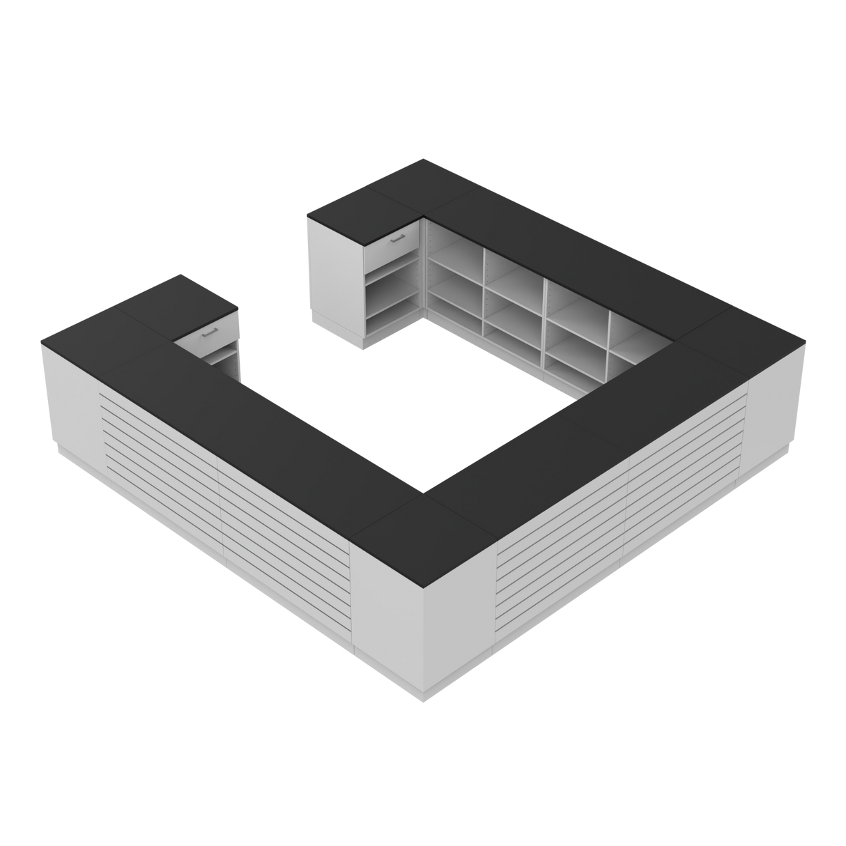 Butiksdisk H, Vit/Svart, (360x360)