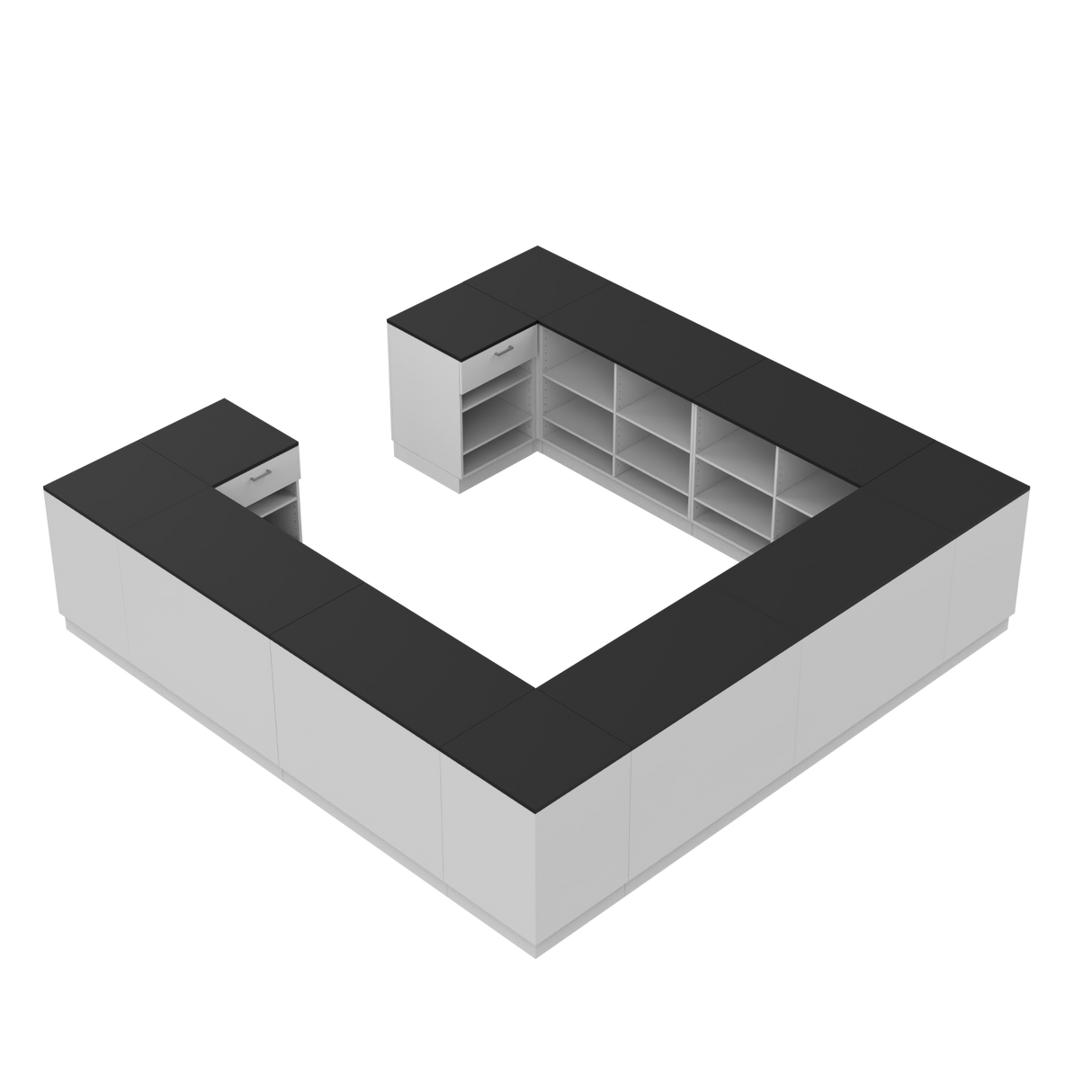 Butiksdisk H, Vit/Svart, (360x360)