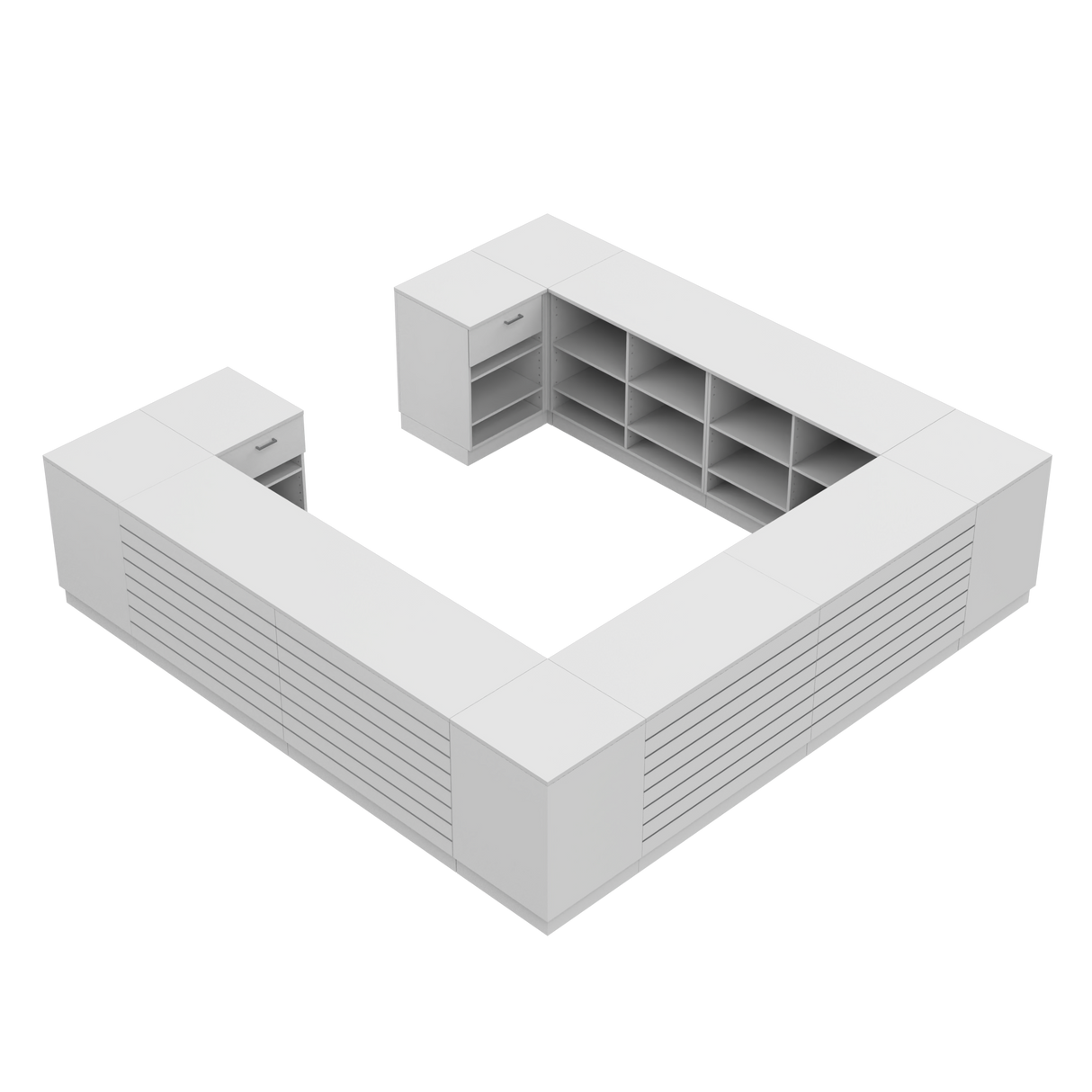 Butiksdisk H, Vit/Vit, (360x360)