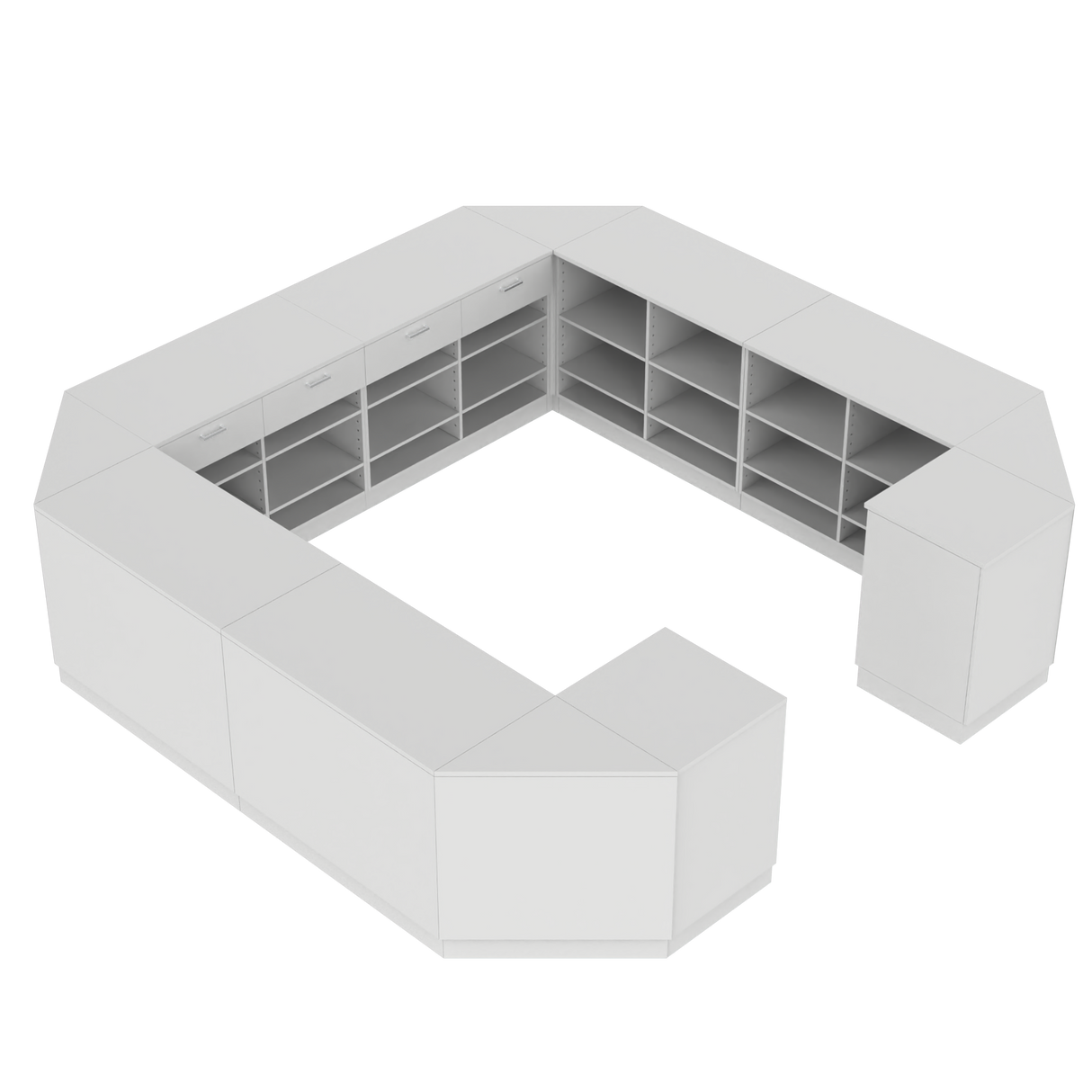 Butiksdisk O, Vit/Vit