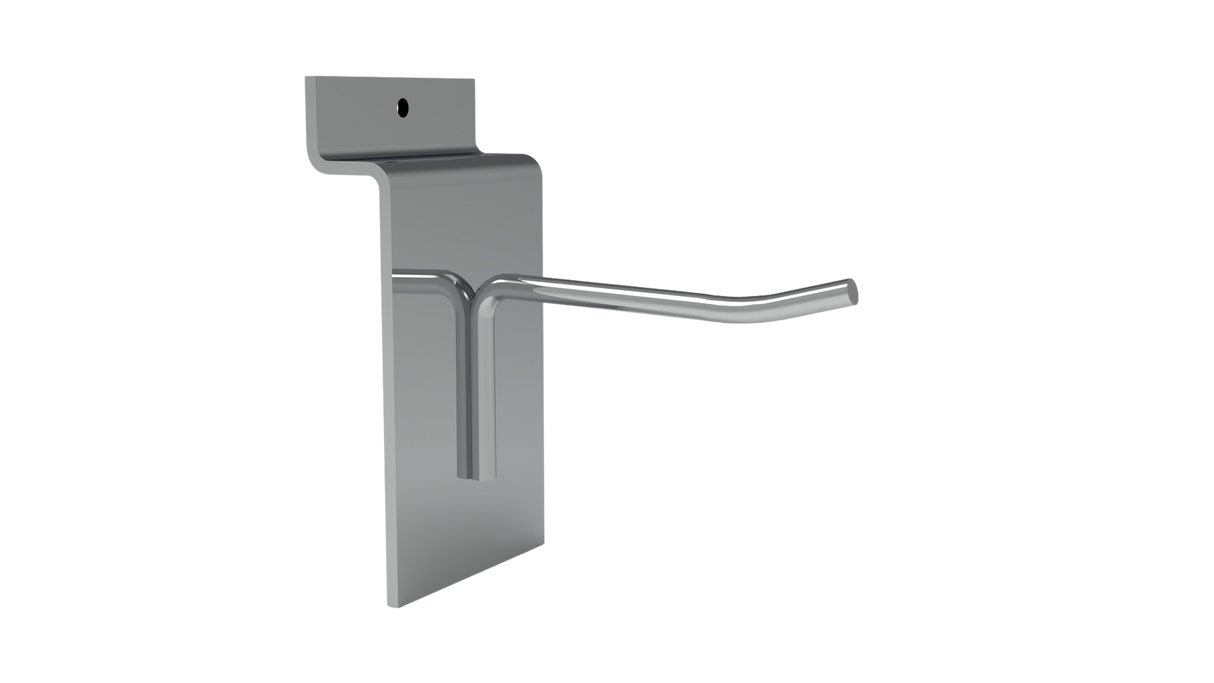 Enkel krokar -50mm-krom/ 100-pack