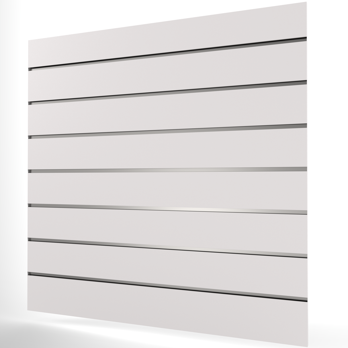 Vit Spårpanel (1200mm x 1200mm) 4ft x 4ft