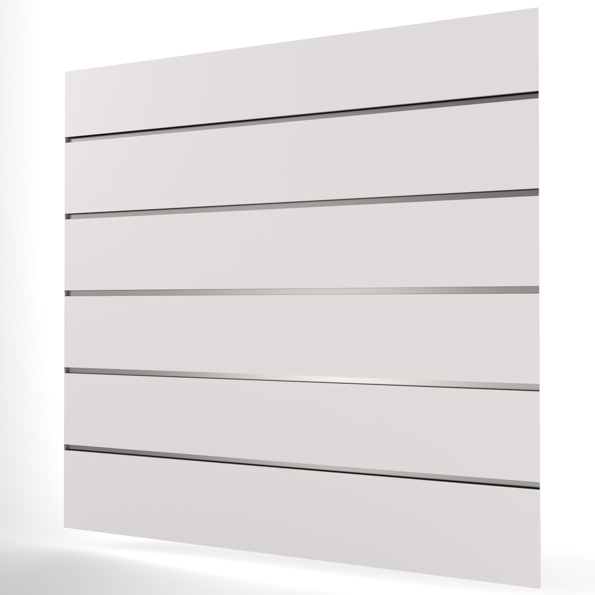 Vit Spårpanel (1200mm x 1200mm) 4ft x 4ft