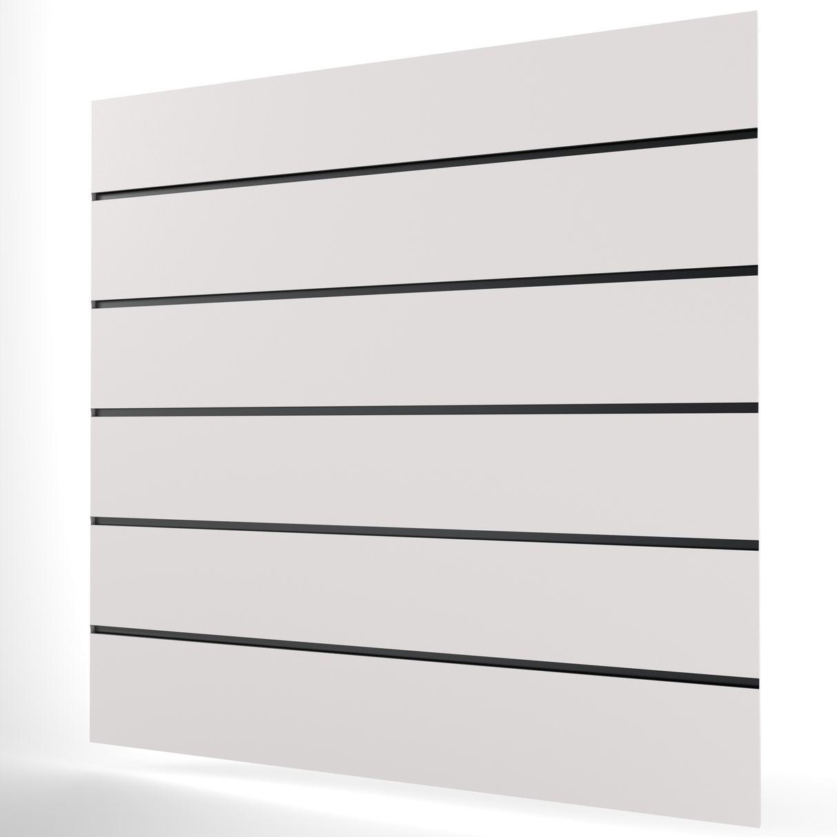 Vit Spårpanel (1200mm x 1200mm) 4ft x 4ft