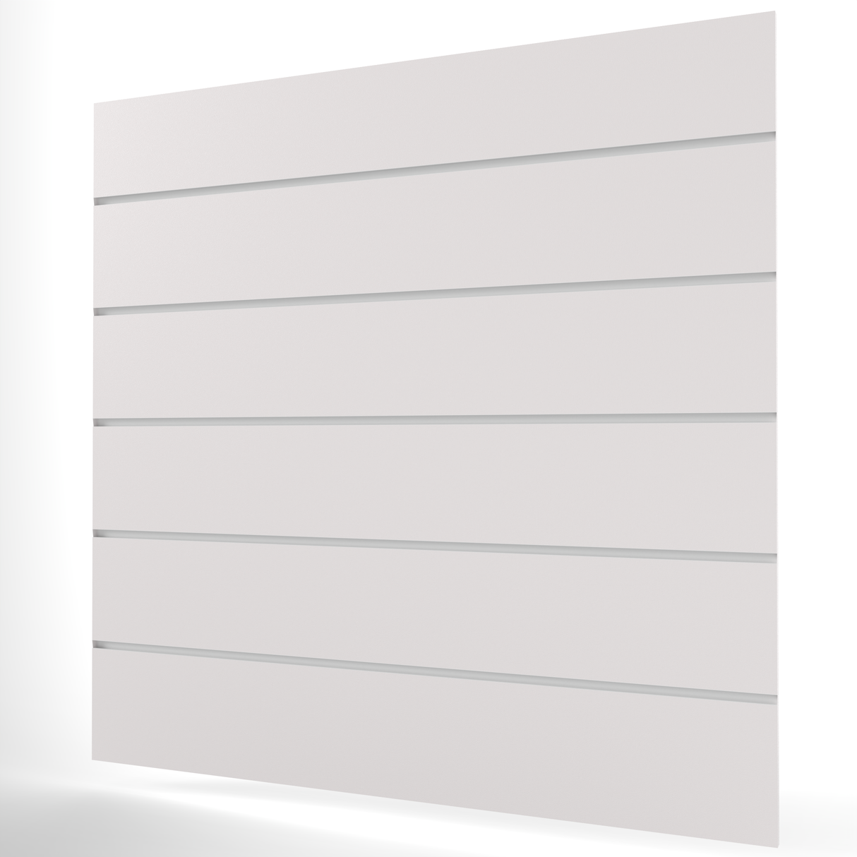 Vit Spårpanel (1200mm x 1200mm) 4ft x 4ft