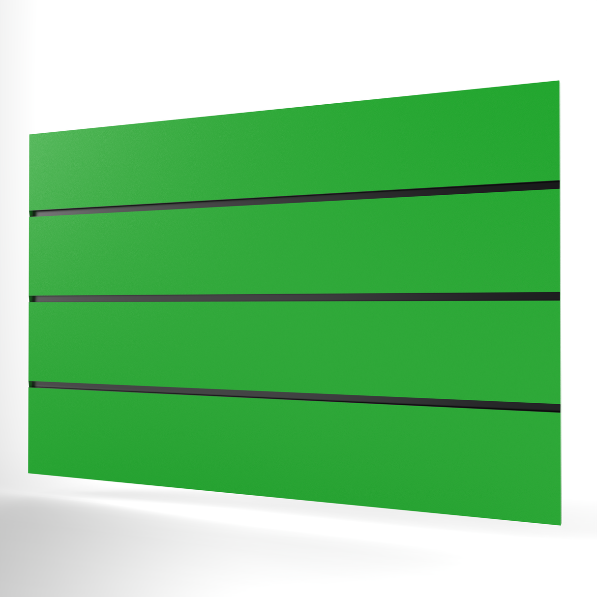 Green Slatwall Panel (1200mm x 800mm)