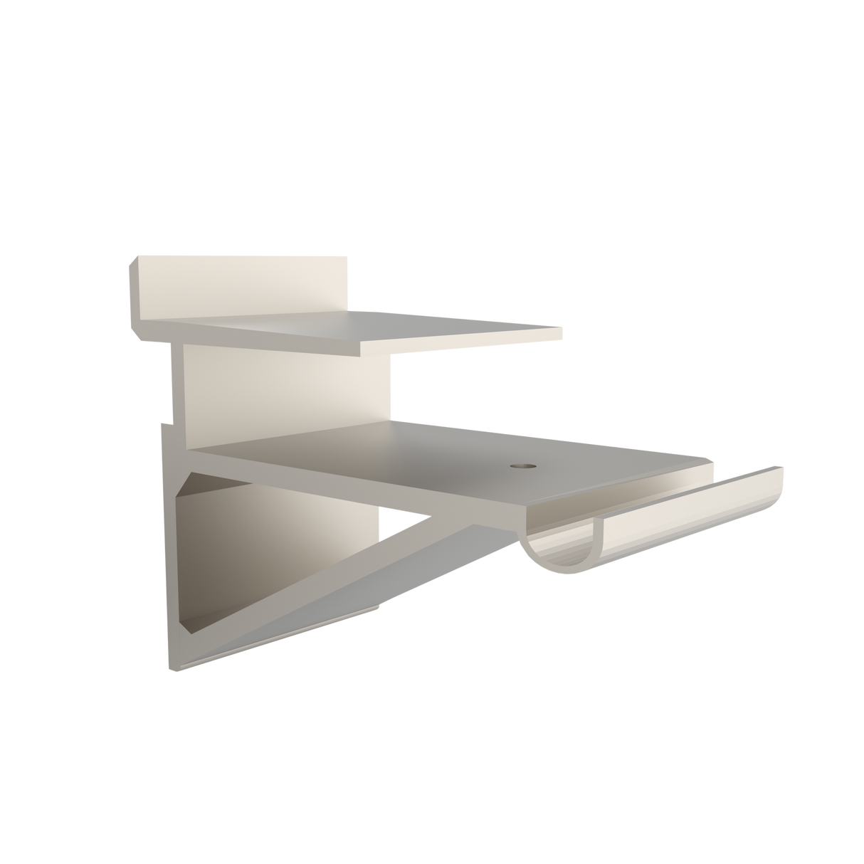 Plankdrager kleurloos aluminium