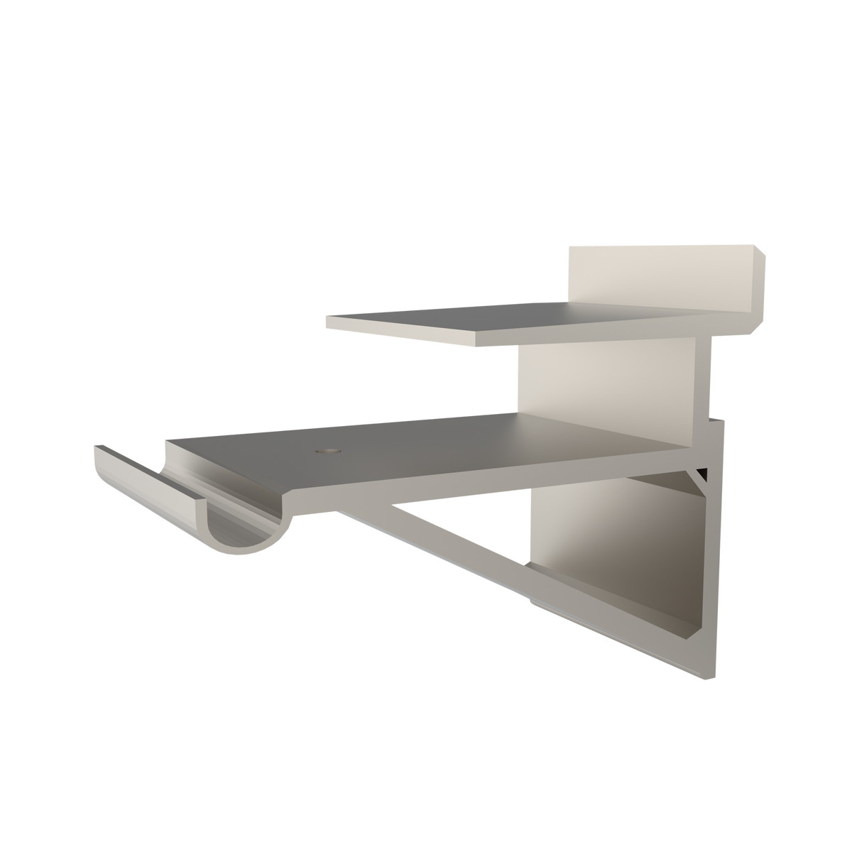 Plankdrager kleurloos aluminium