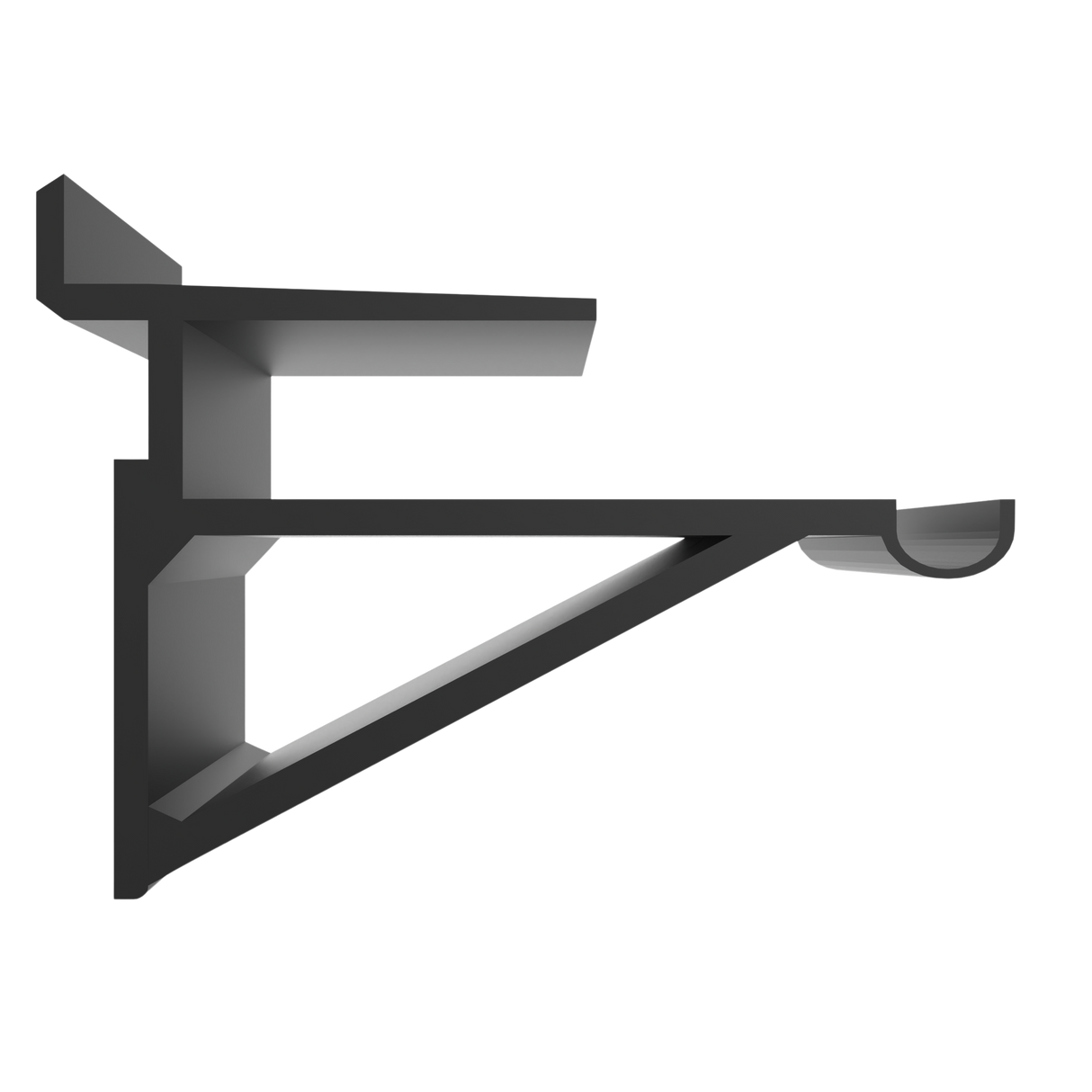 Plankdrager Aluminium Zwart