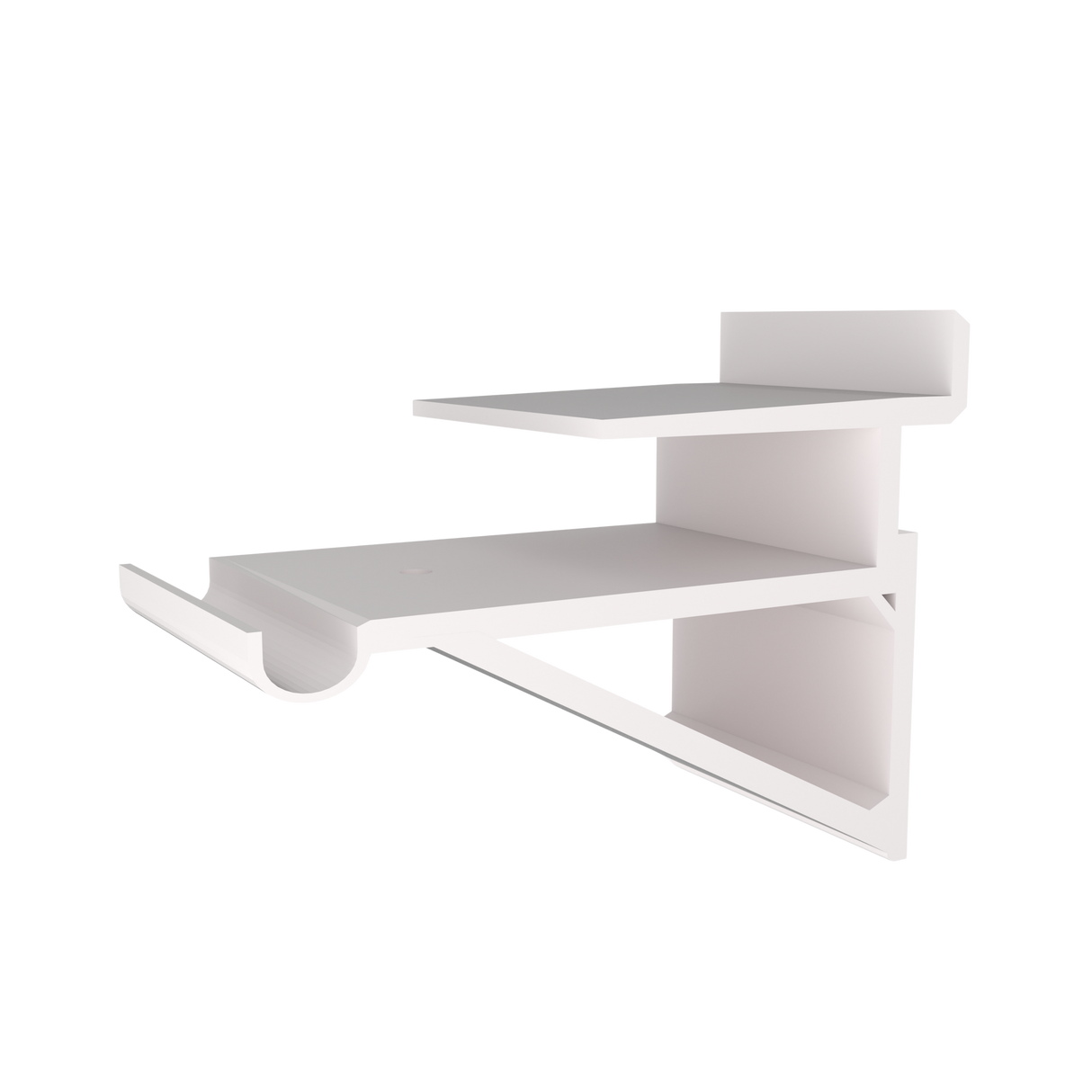 Porte-étagère Aluminium Blanc