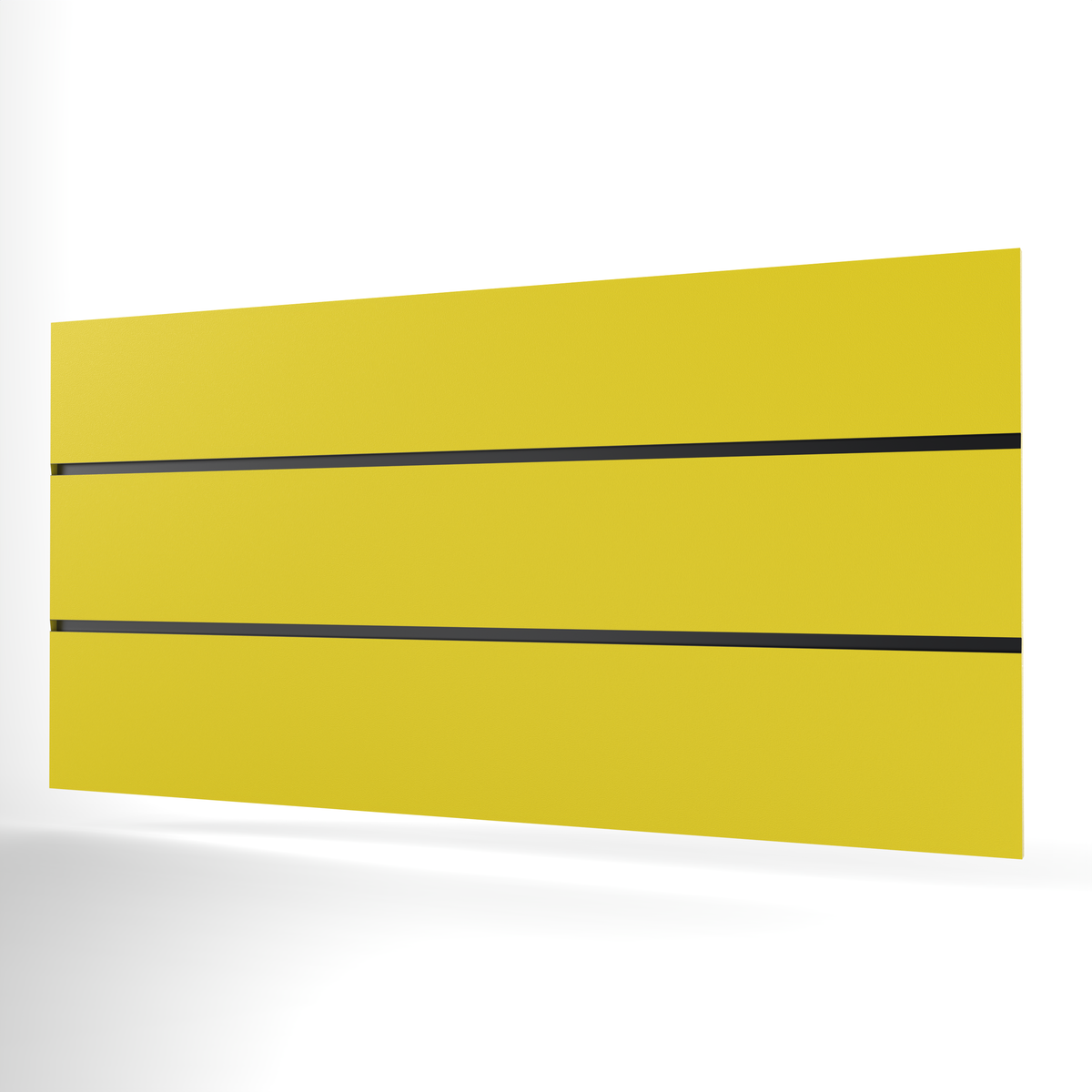 Panneau à lattes jaune (1200mm x 600mm)