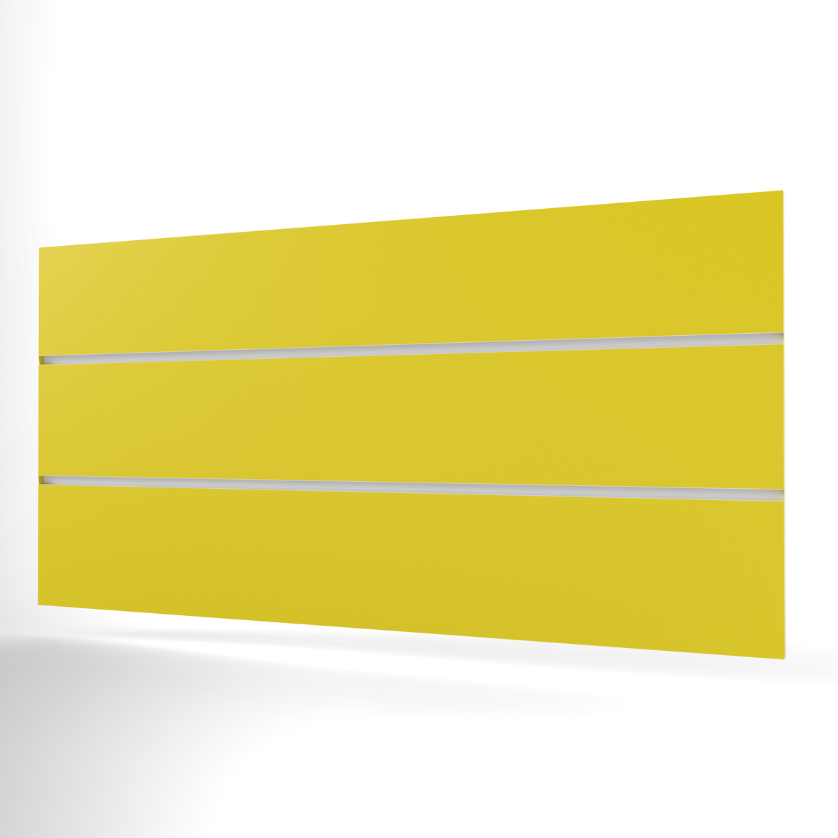 Panneau à lattes jaune (1200mm x 600mm)