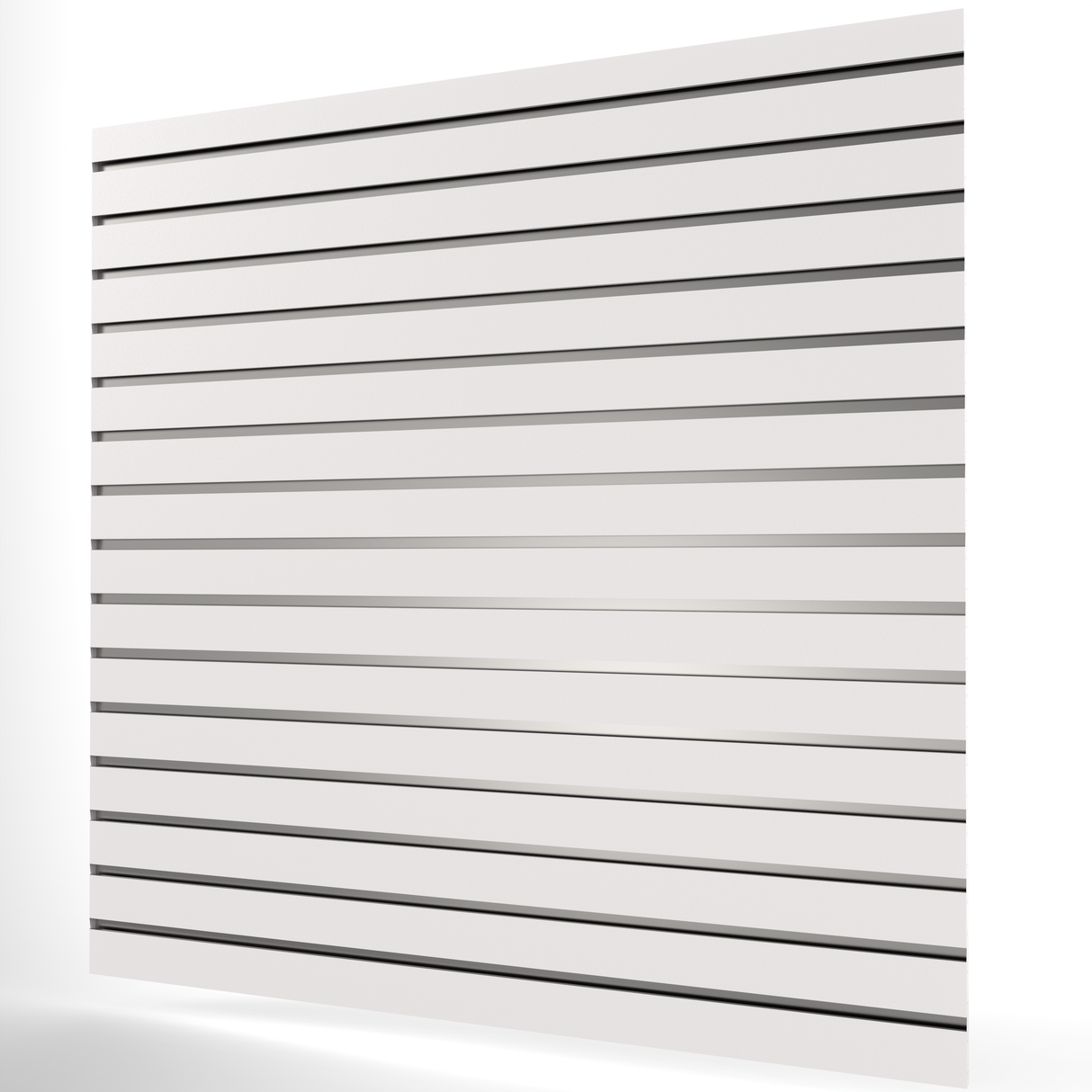 Vit Spårpanel (1200mm x 1200mm) 4ft x 4ft