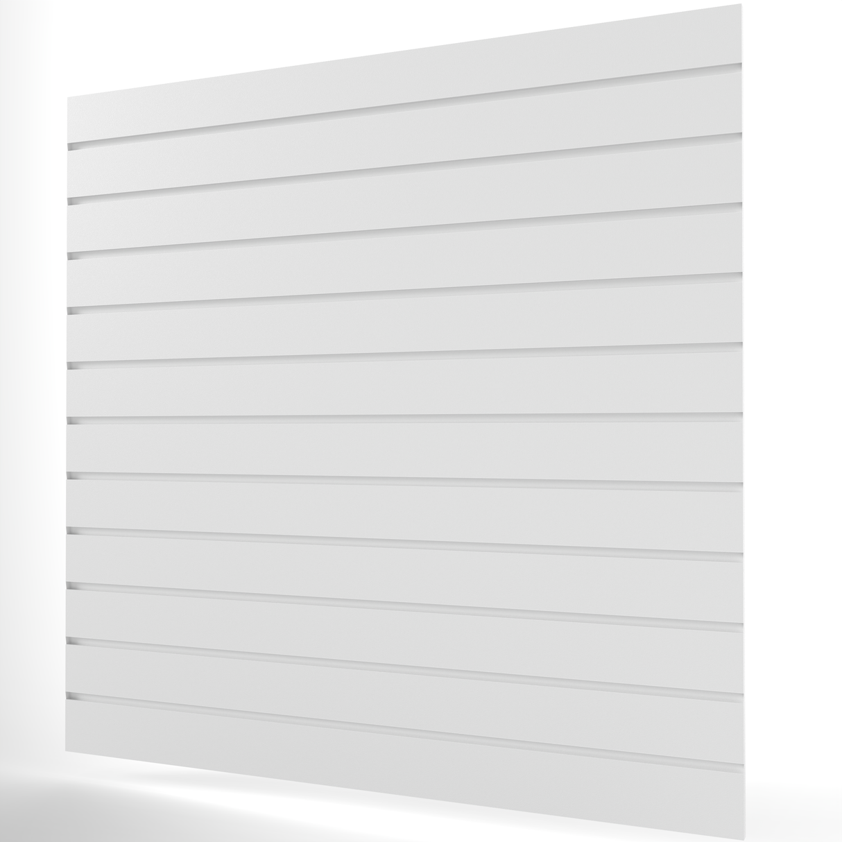 Vit Spårpanel (1200mm x 1200mm) 4ft x 4ft