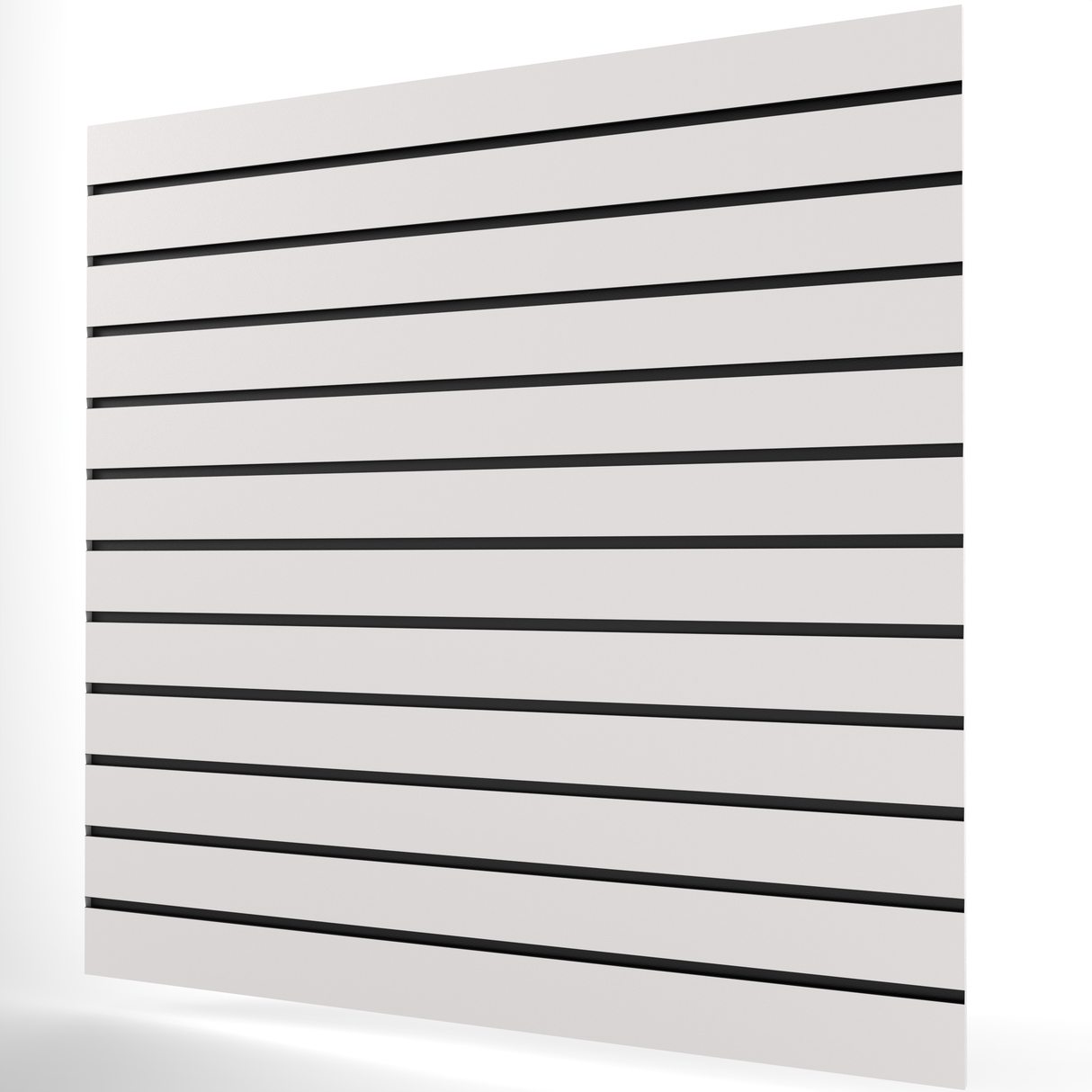 Vit Spårpanel (1200mm x 1200mm) 4ft x 4ft