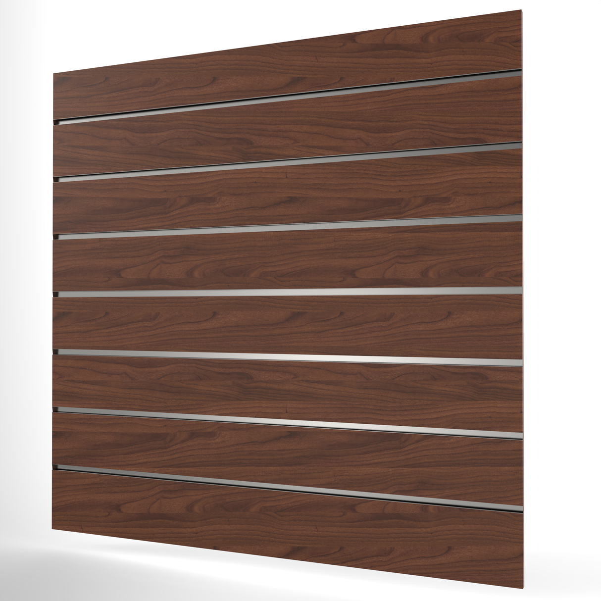 Valnöt Spårpanel (1200mm x 1200mm) 4ft x 4ft