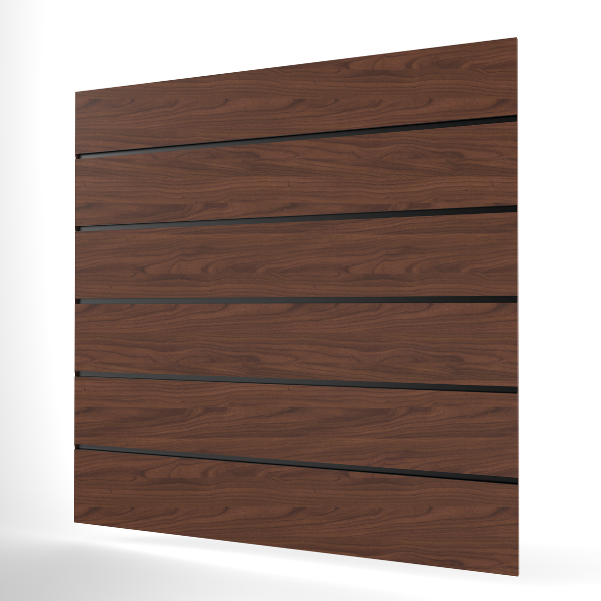 Valnöt Spårpanel (1200mm x 1200mm) 4ft x 4ft