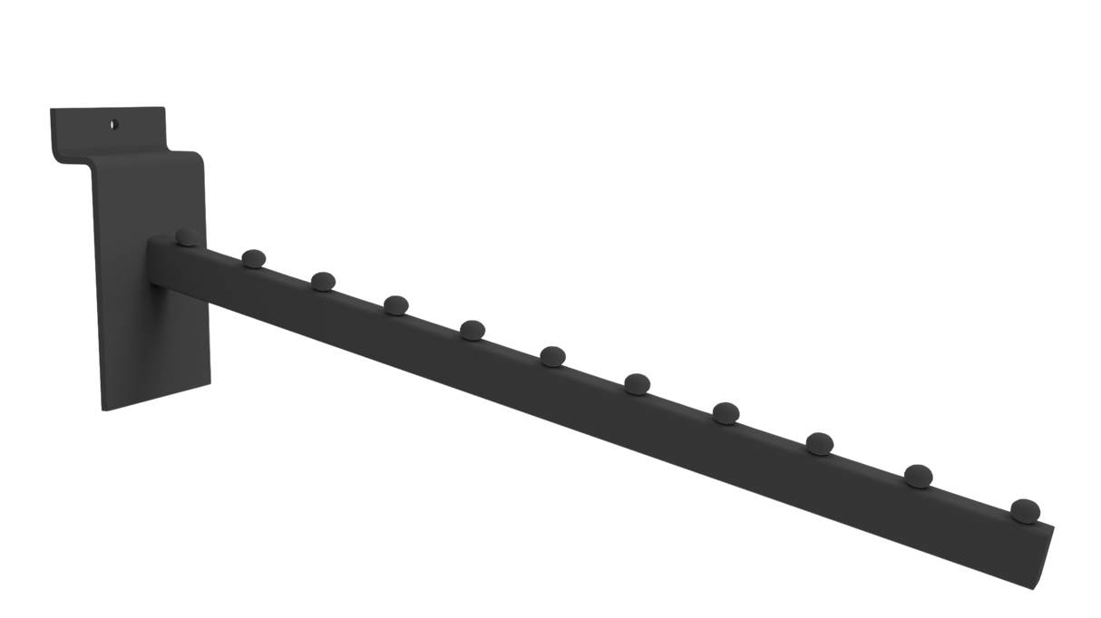 Lutande arm med 11 kulor för slatwalls-400mm-svart