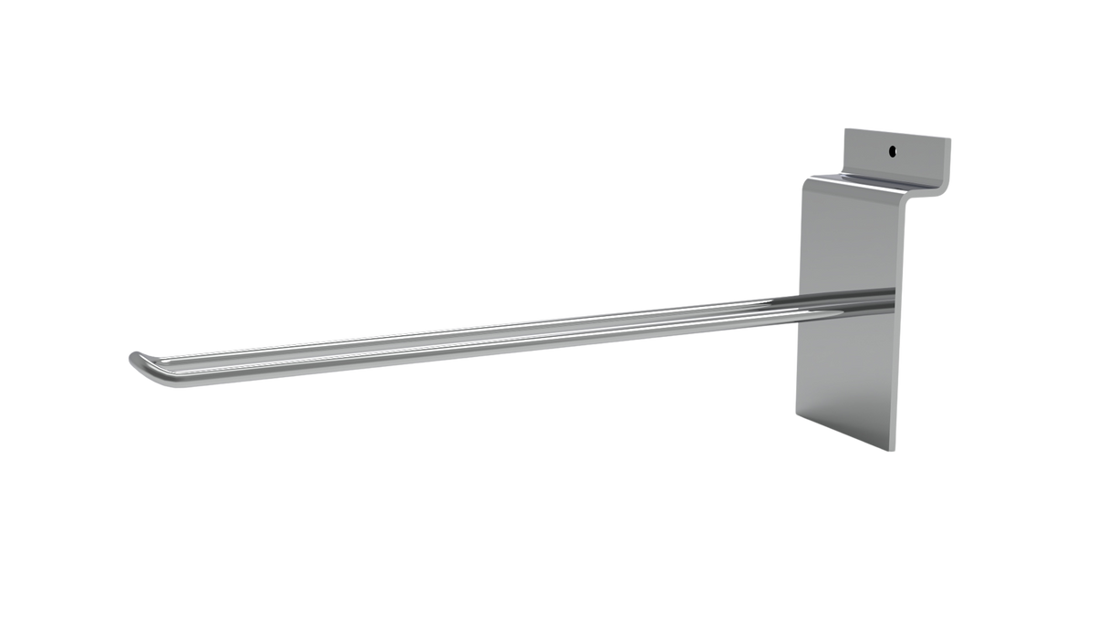 Euro dubbla krokar - 200mm - krom / 100-pack