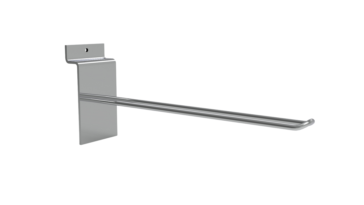 Euro dubbelkrok för Spårpanel-200mm-Krom