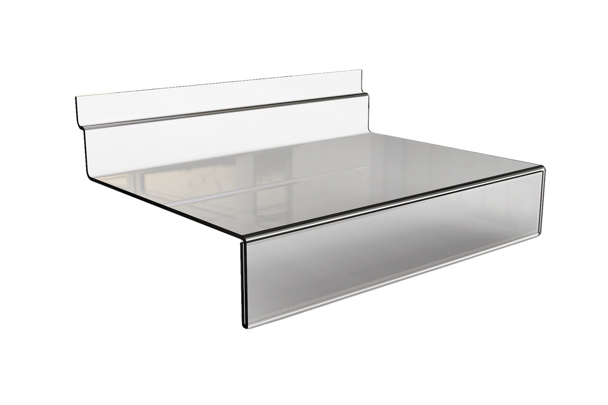 Akryl skohylla med visningsfack 250 x 100 mm