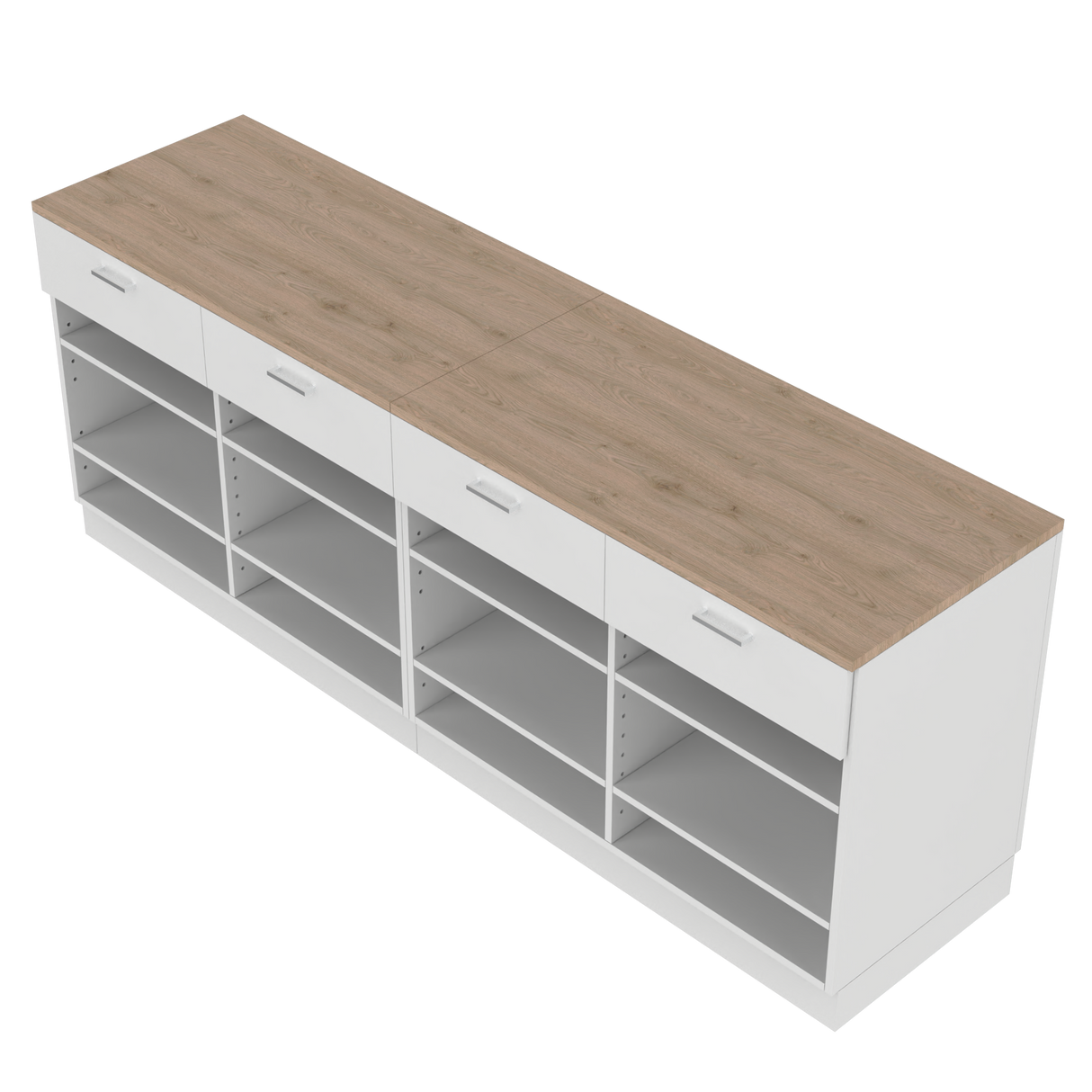 Butiksdisk I, Vit/Ek