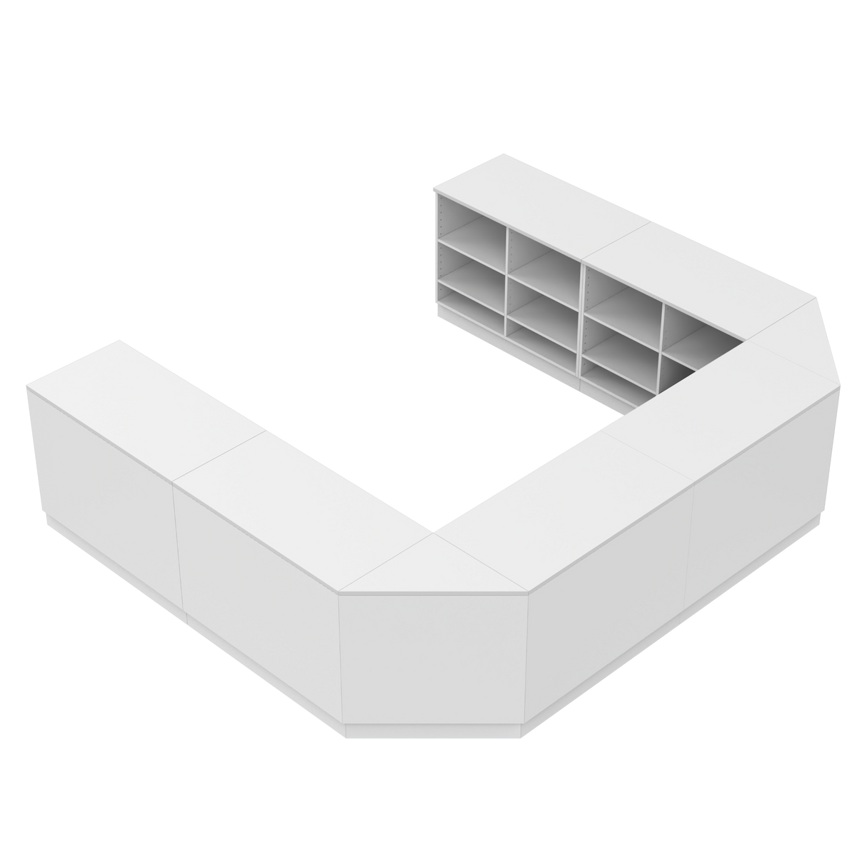 Butiksdisk U, Vit/Vit,