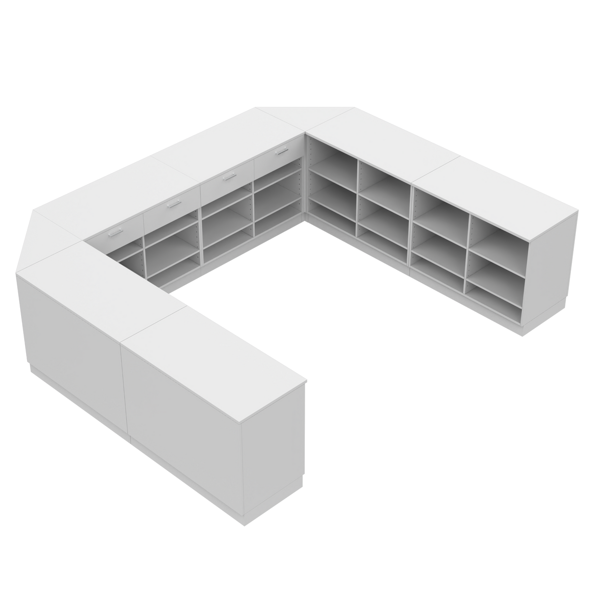 Butiksdisk U, Vit/Vit,