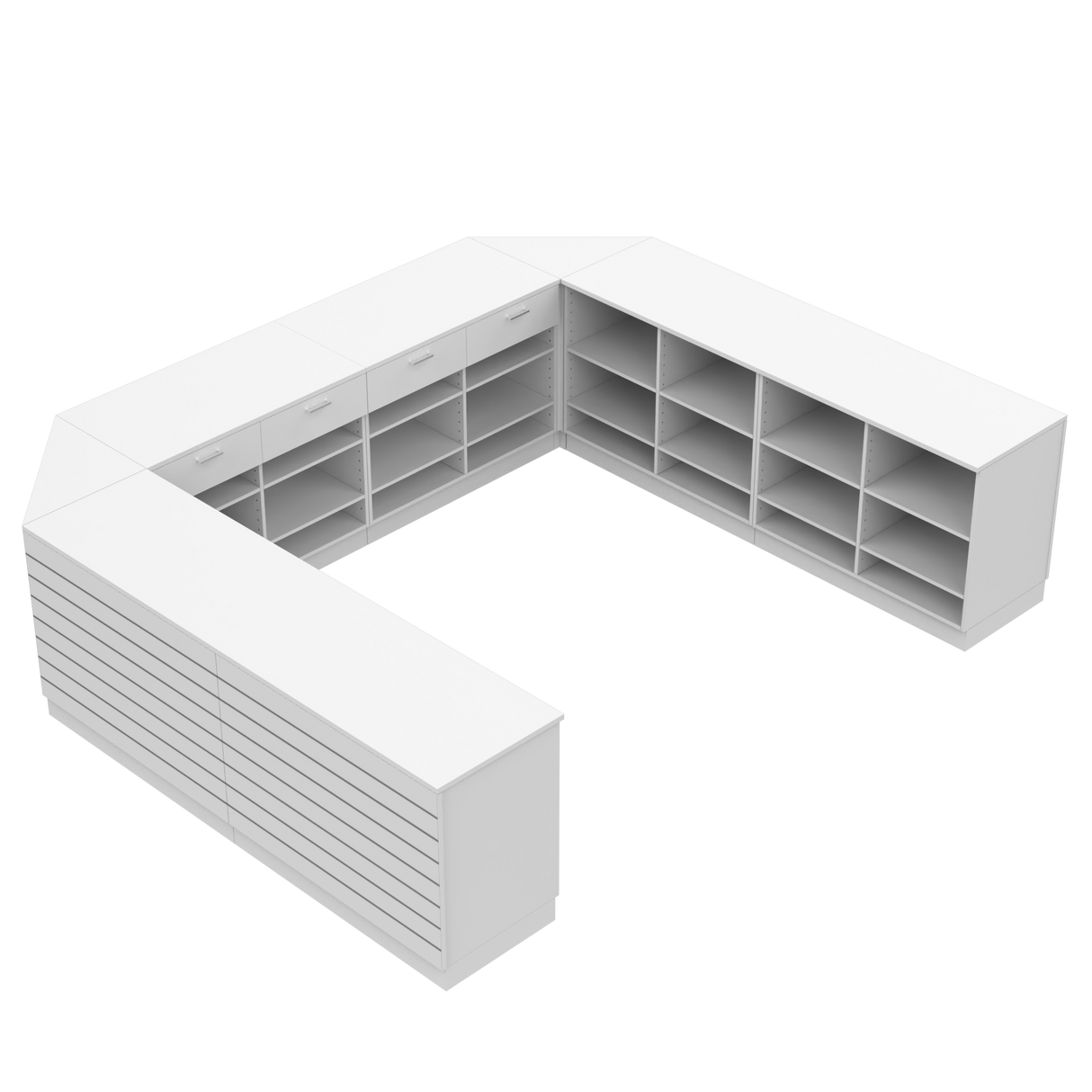 Butiksdisk U, Vit/Vit,