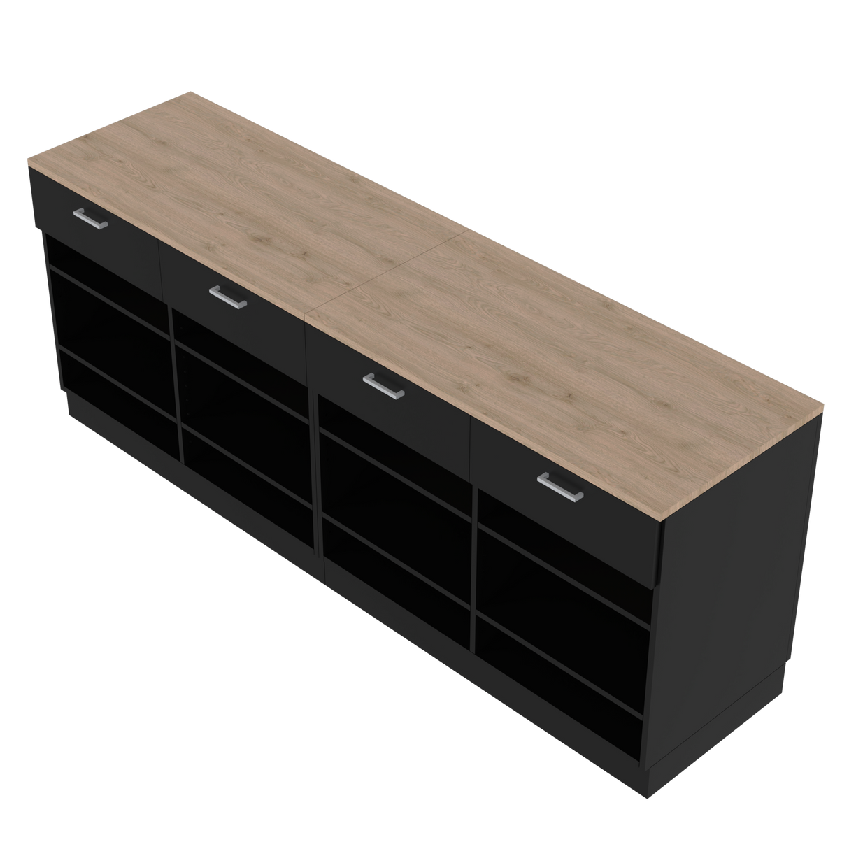 Butiksdisk I, svart/ek