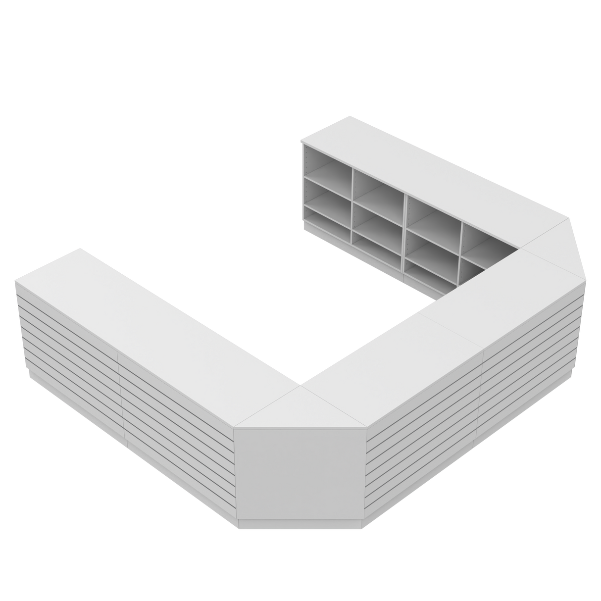 Butiksdisk U, Vit/Vit,