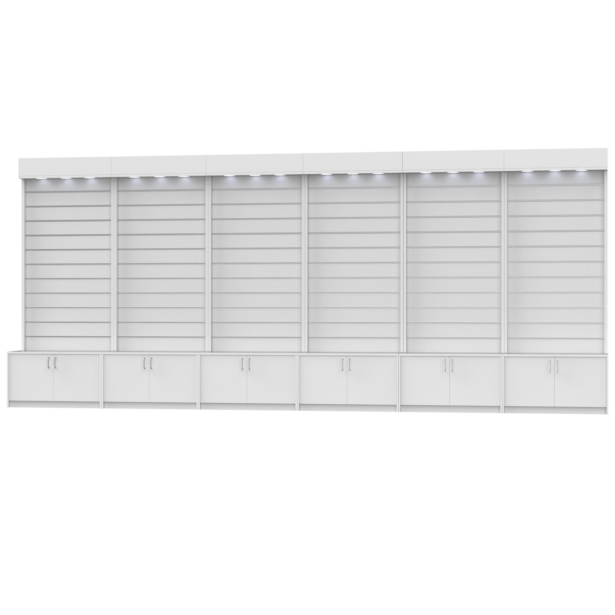 Väggställ inkl LED Belysning Vit