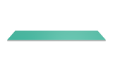 Trähylla 1200x400 Teal