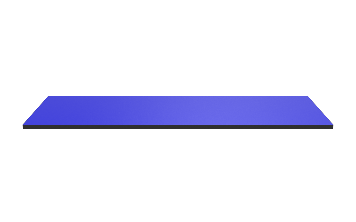 Drewniana półka 1200x400 Niebieski