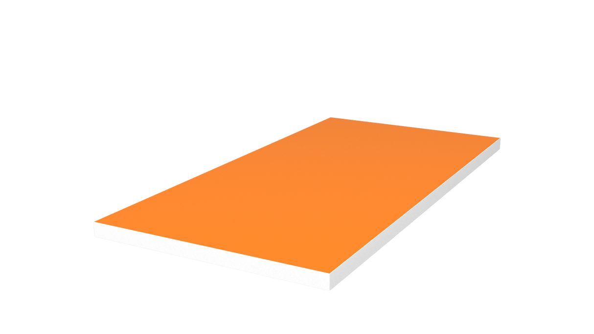 Trähylla 600x300 Orange
